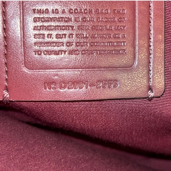 Coach Crossgrain Leather Katy Satchel 2553 With Matching Wallet EUC (Mauve) - Picture 9 of 16